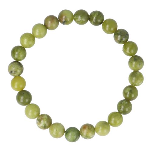 Peridot, golyós, 8 mm, karkötő