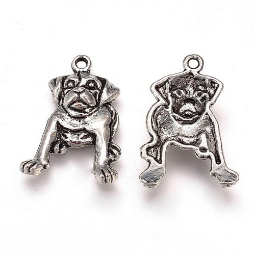 Kutya, bulldog, szemből, kb. 26x18 mm (5 db)