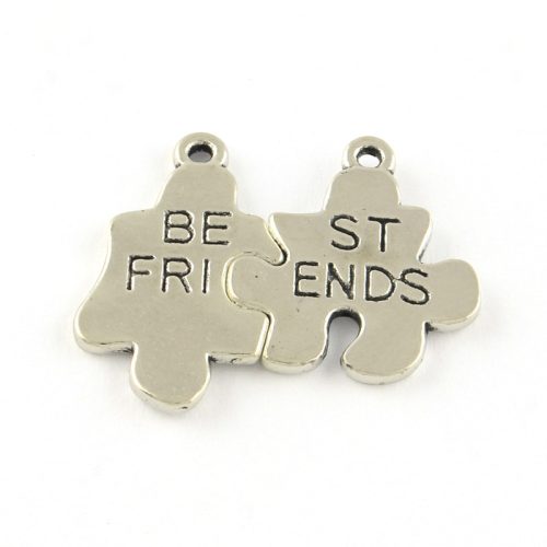 Puzzle, páros, best friends, kb. 23x27 mm (1 pár)